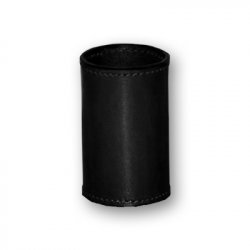 (image for) Leather Coin Cylinder (Black, Half Dollar Size) - Trick