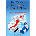 (image for) How To Rank Your Act on Google by Devin Knight - ebook - DOWNLOAD