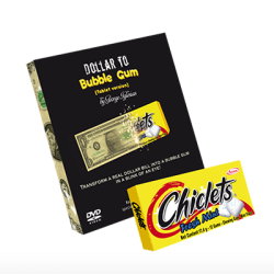 (image for) Dollar to Bubble Gum (Chiclets) by Twister Magic - Trick