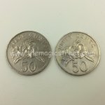 Double Side 50 Cent Singapore (Heads)
