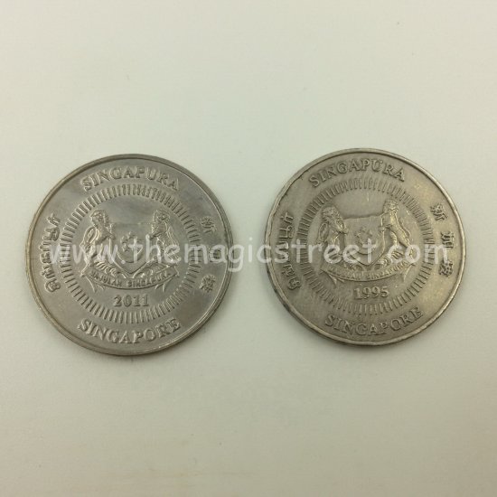 (image for) Double Side 50 Cent Singapore (Tails) - Click Image to Close