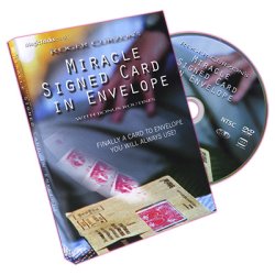 (image for) Miracle Signed Card In Envelope (Gimmick and DVD) by Roger Curzon - DVD