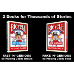 (image for) Fast "N" Genious / Fake "N" Genious Deck Combo Set by So Magic - Trick