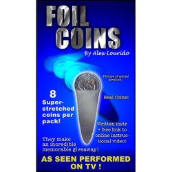 (image for) Foil Coin (8 Stretched Coins) by Alex Lourido - Trick