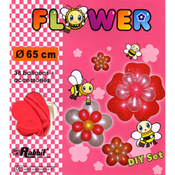 (image for) Four Balloon Flower Kit DIY SET (38 balloons 65cm) by Will Roya - Trick