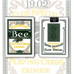 (image for) Erdnase 1902 Bee Playing Cards - Green Acorn Back (Cambric Finish) - Limited Edition by Conjuring Arts - Trick