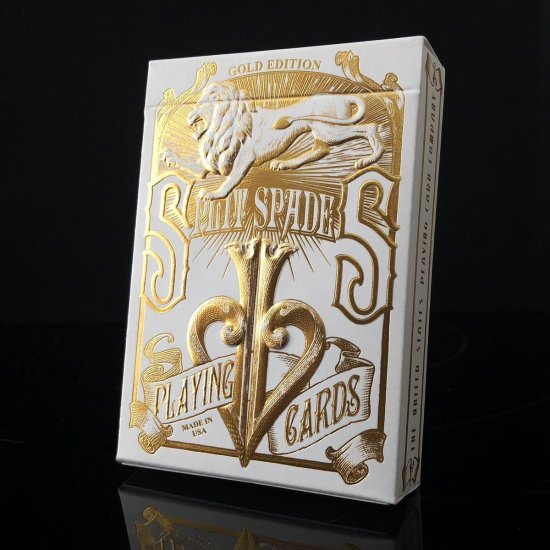 (image for) Gold Split Spades Playing Cards by David Blaine - Click Image to Close