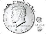 (image for) Jumbo 7 inch Chrome Half Dollar - Trick