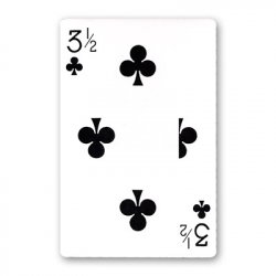(image for) Jumbo Bicycle Card (3 1/2 of Clubs - Red Back) - Trick