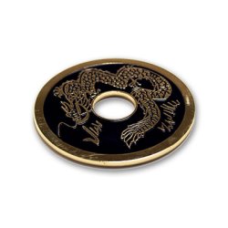 (image for) Chinese Coin (Black - 3 inch Jumbo Size) by Royal Magic - Trick