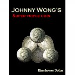 (image for) Super Triple Coin Eisenhower Dollar (with DVD) by Johnny Wong - Trick