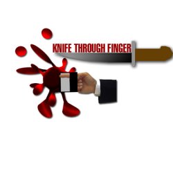 (image for) Knife Through Finger trick