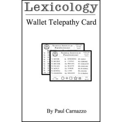 (image for) Lexicology with Telepathy card by Paul Carnazzo - Trick