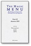 (image for) Magic Menu Issue 64 - Book