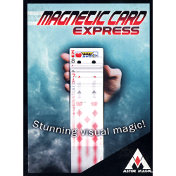(image for) Magnetic Card Express (Red) by Astor Magic - Trick