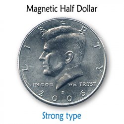 (image for) Magnetic US Half Dollar (SUPER STRONG) by Kreis Magic - Trick