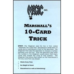 (image for) Marshall's Ten Card Trick - Trick