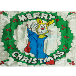 (image for) Production Silk 16 inch x 16 inch (Merry Christmas) by Mr. Magic - Trick