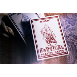 (image for) Nautical Playing Cards (Red) by House of Playing Cards