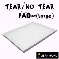 (image for) No Tear Pad (Large, 6X8, Tear/No Tear Alternating) by Alan Wong - Trick