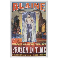 (image for) Frozen In Time Autographed Poster (Limited Edition) - David Blaine - Trick
