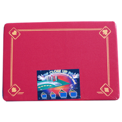 (image for) PRO VDF Close Up Pad with Printed Aces (Red) by Di Fatta Magic - Trick