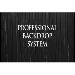 (image for) Professional Backdrop System (Black with Deluxe Curtain) - Trick