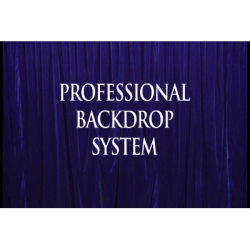 (image for) Professional Backdrop System (Blue with Deluxe Curtain) - Trick