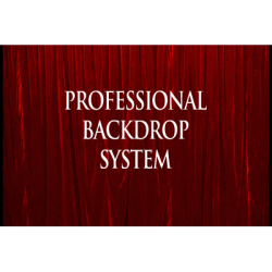 (image for) Professional Backdrop System (Red with Deluxe Curtain) - Trick