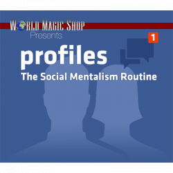 (image for) Profiles: The Social Mentalism Routine (DVD and Gimmick) by World Magic Shop - DVD