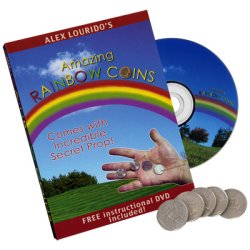 (image for) Rainbow Coins (With DVD) by Alex Lourido - Trick