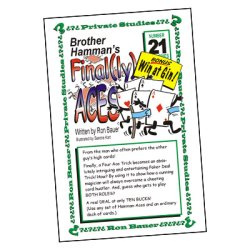 (image for) Ron Bauer Series: #21 - Brother Hamman's Final(ly) Aces - Book