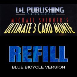 (image for) Refill Cards for Ultimate 3 Card Monte (Blue) - Trick