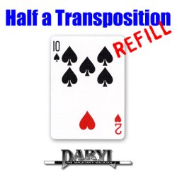 (image for) REFILL Half A Transposition (RED Back - 2H/10S) by Daryl - Trick