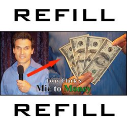 (image for) REFILL Mic to Money Miracle (Black Body, 20 refills) by Tony Clark- Trick