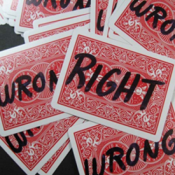 (image for) Right and Wrong by Bob Solari - Trick