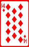 (image for) 14 of Diamonds Cards (1 card = 1 unit)- Royal
