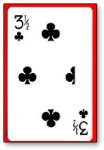(image for) 3 1/2 Clubs Cards(1 card= 1unit) Royal