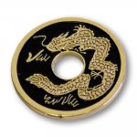 (image for) Chinese Coin (Black - Half Dollar Size) by Royal Magic - Trick