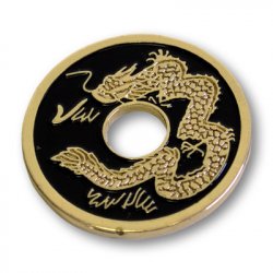 (image for) Chinese Coin (Black - Half Dollar Size) by Royal Magic - Trick