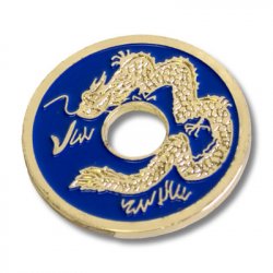 (image for) Chinese Coin (Blue - Half Dollar Size) by Royal Magic - Trick