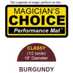 (image for) Classy Close-Up Mat (BURGUNDY - 18 inch) by Ronjo - Trick