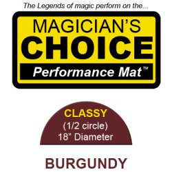(image for) Classy Close-Up Mat (BURGUNDY - 18 inch) by Ronjo - Trick