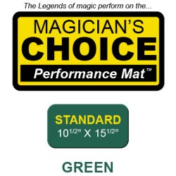 (image for) Standard Close-Up Mat (GREEN - 10.5x15.5) by Ronjo - Trick