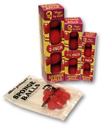 (image for) Micro Regular Sponge Ball (Black) Bag of 10 from Magic by Gosh
