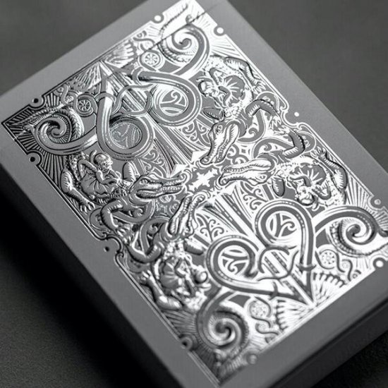 (image for) Gatorbacks Silver Playing Cards by David Blaine - Click Image to Close