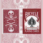 (image for) Skull and Bones Deck (Red) Cambric finish by Conjuring Arts Research Center