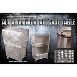 (image for) All Aluminum Suit Case Table (BRUSHED Finish) by Andy Amyx - Trick