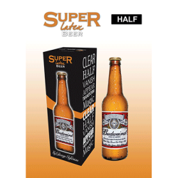 (image for) Super Latex Brown Beer Bottle (Half) by Twister Magic