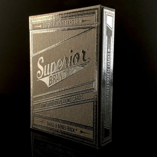 (image for) Superior Black Skull & Bones Playing Cards by David Blaine - Click Image to Close